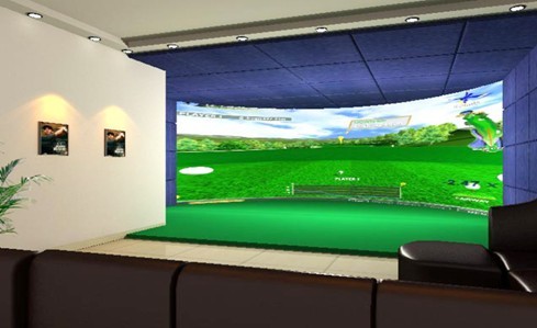 三屏模拟高尔夫